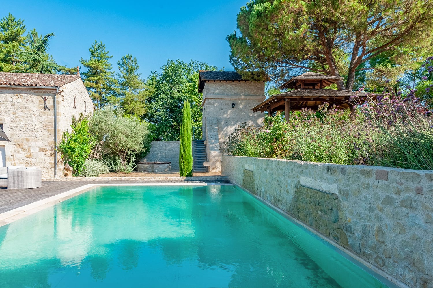 Private heated pool Private heated pool