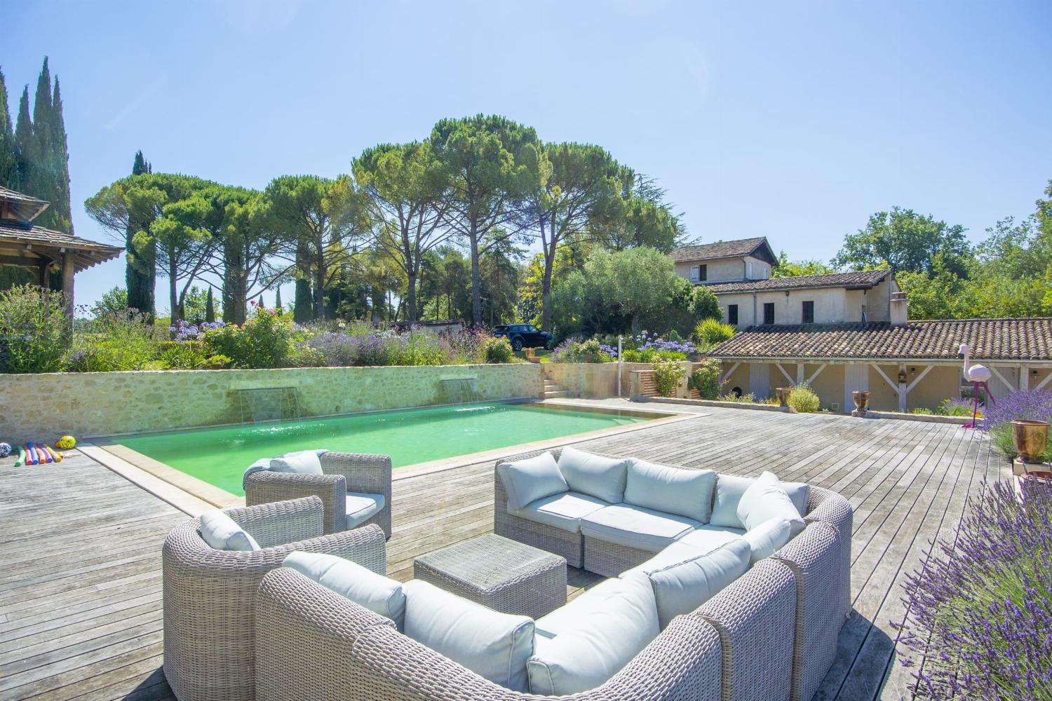 Terrace and private heated pool