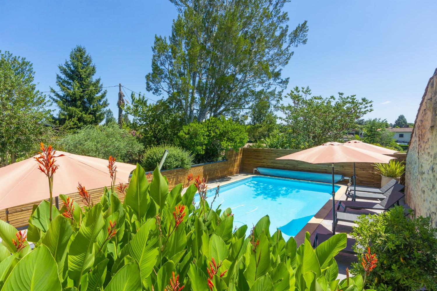 Private heated pool