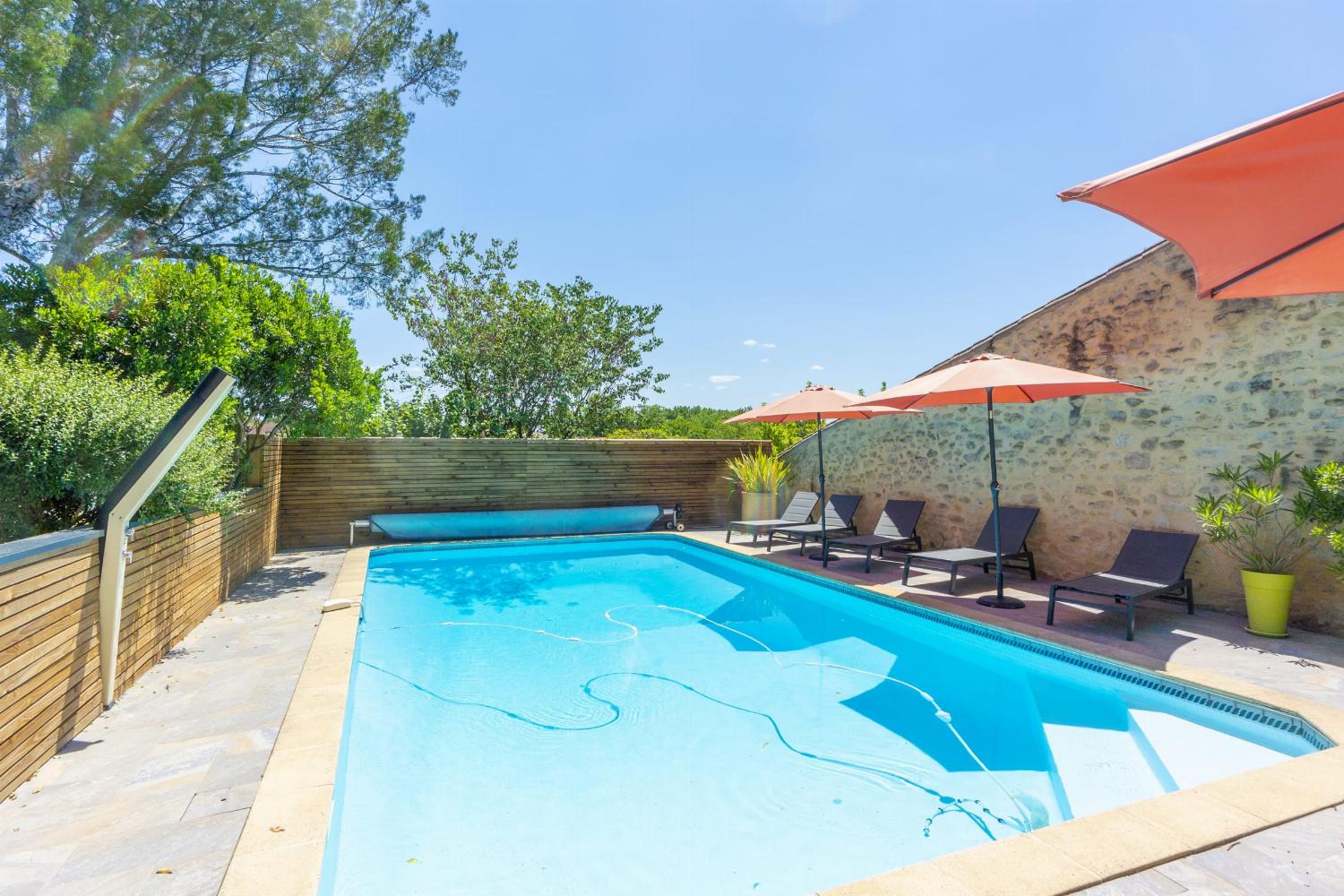 Terrace and private heated pool