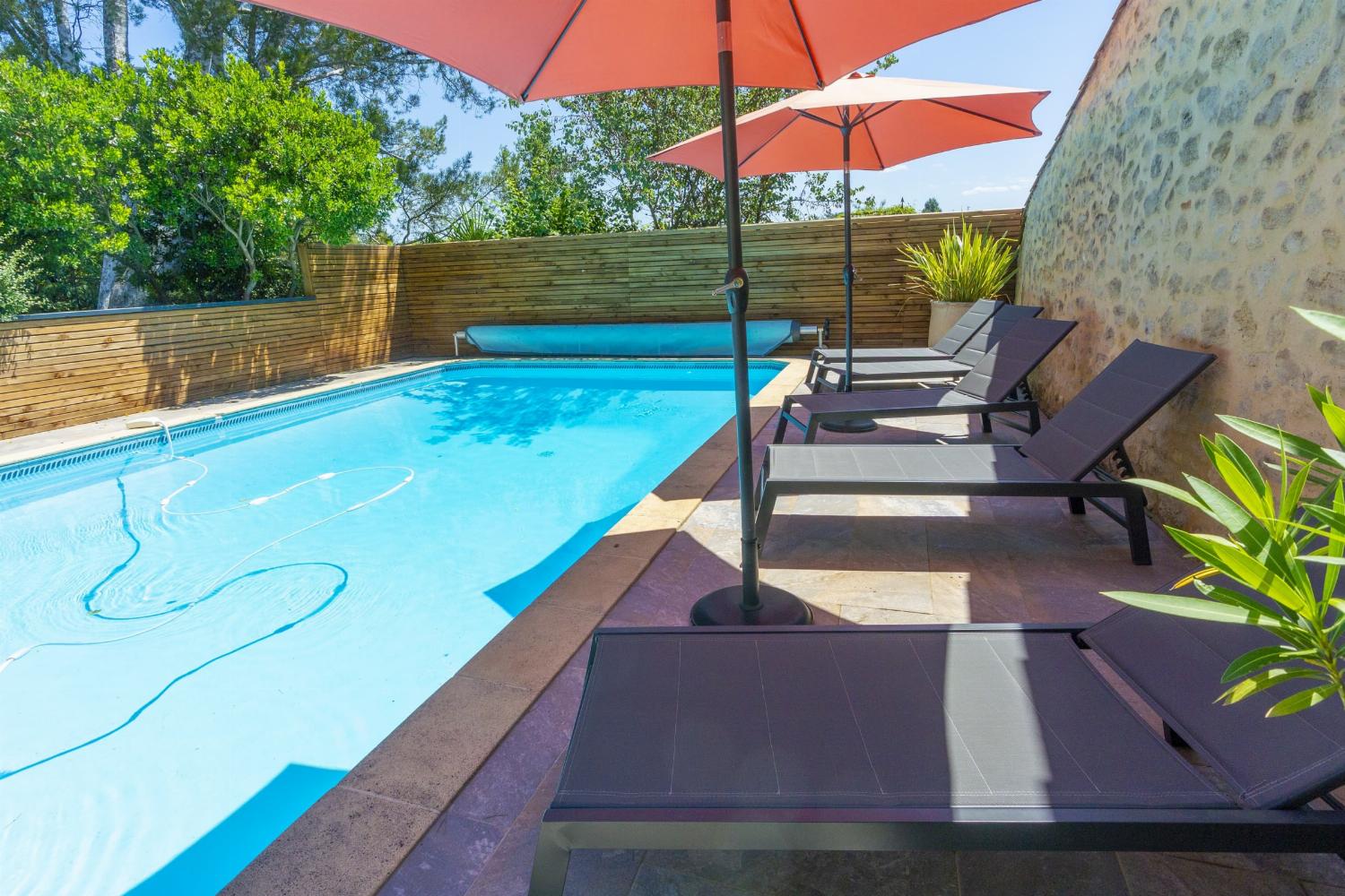 Terrace and private heated pool