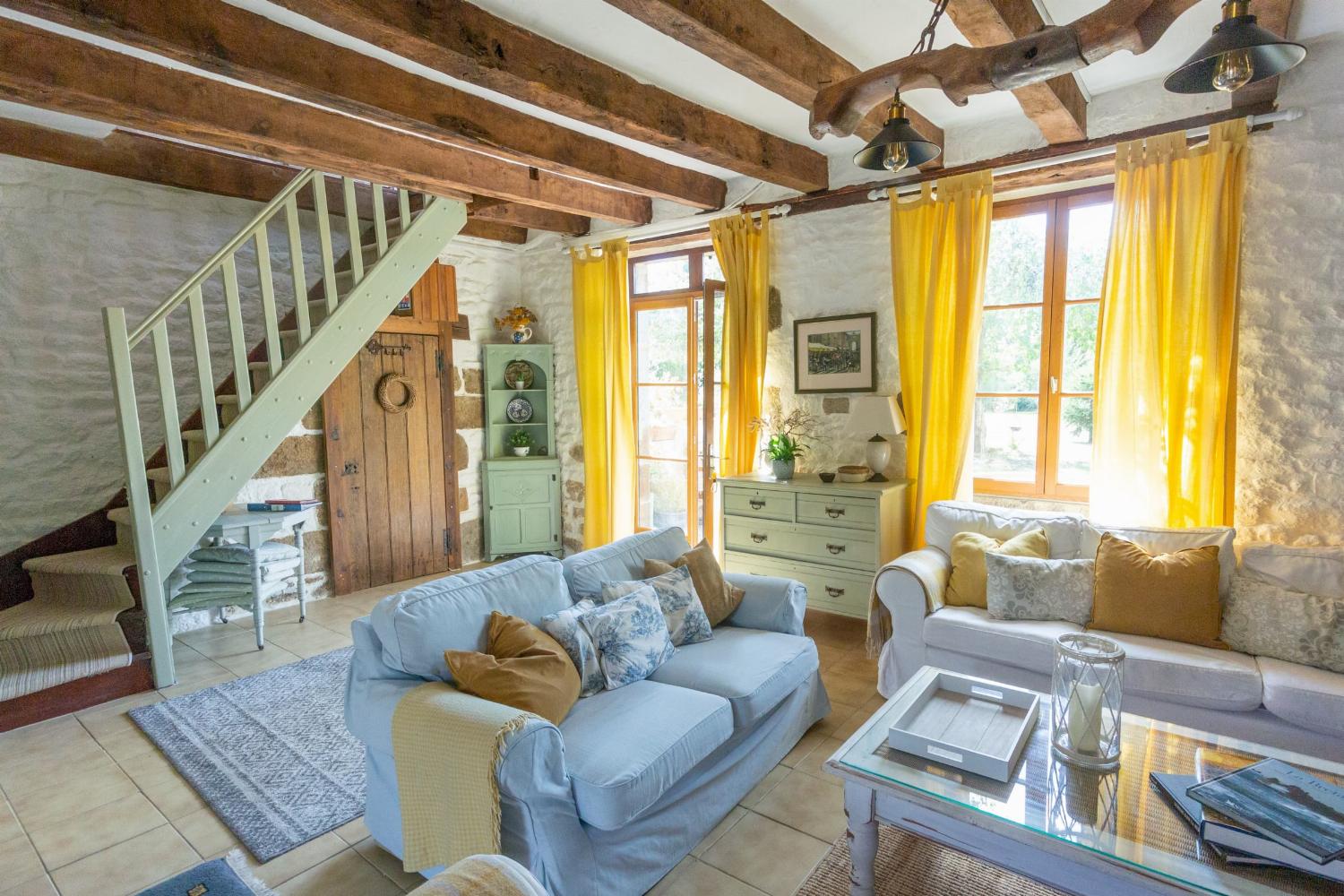 Living room | Holiday cottage in Brittany