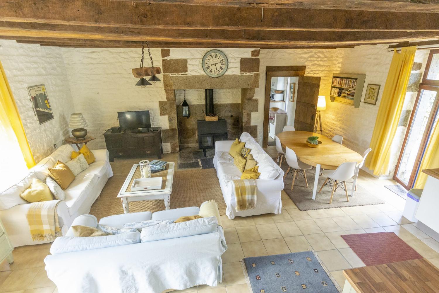 Living room | Holiday cottage in Brittany