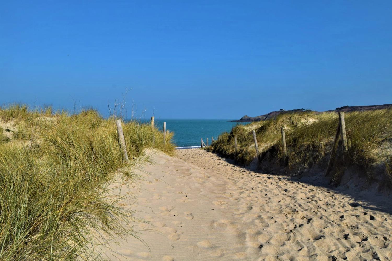 Sandy beach in Brittany