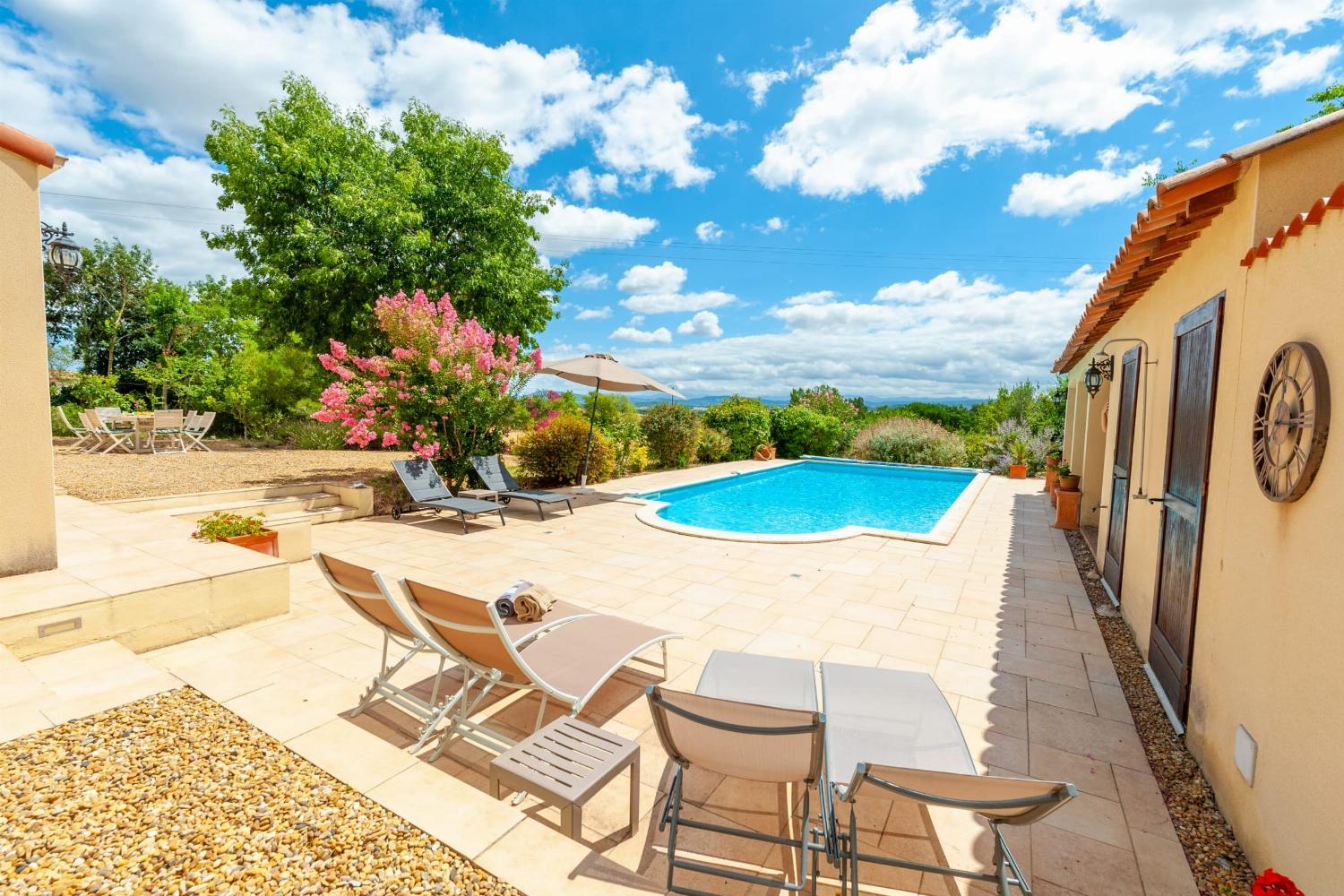 Terrace and private pool