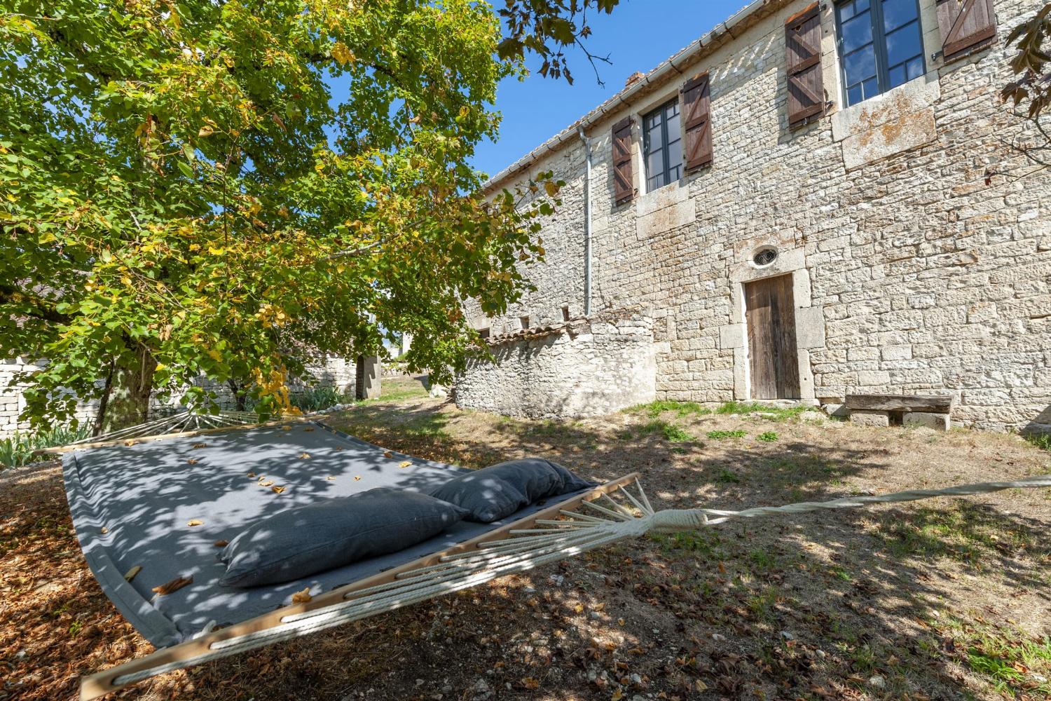 Garden in France with hammock