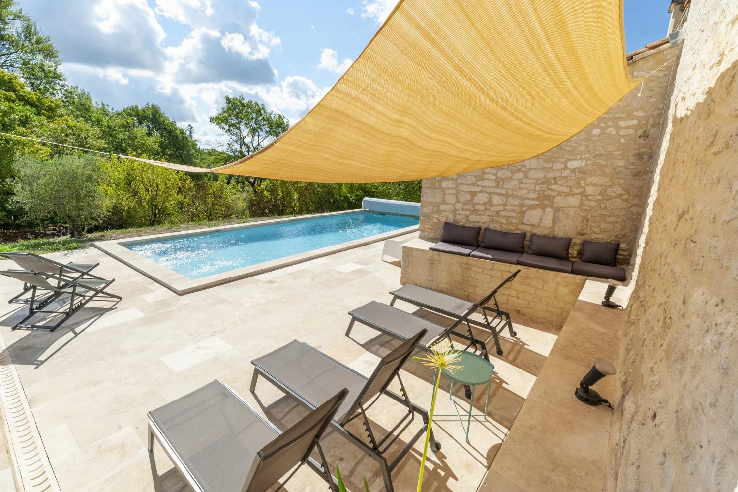 Shaded terrace