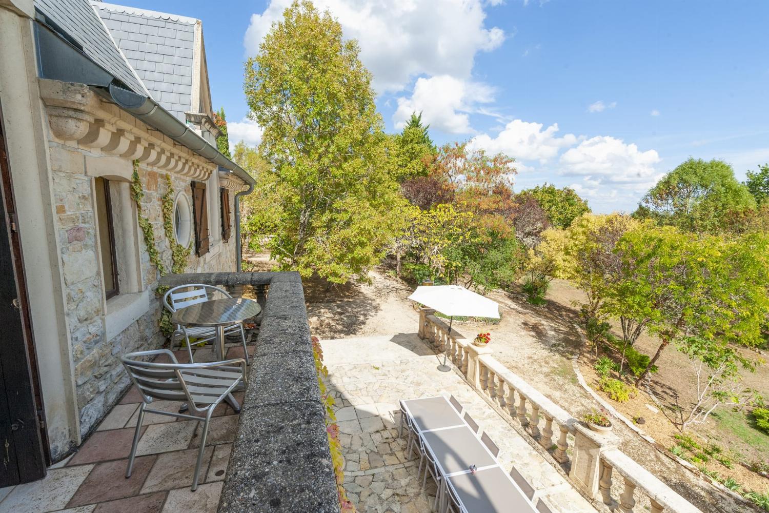 1st floor terrace | Holiday château in the Lot