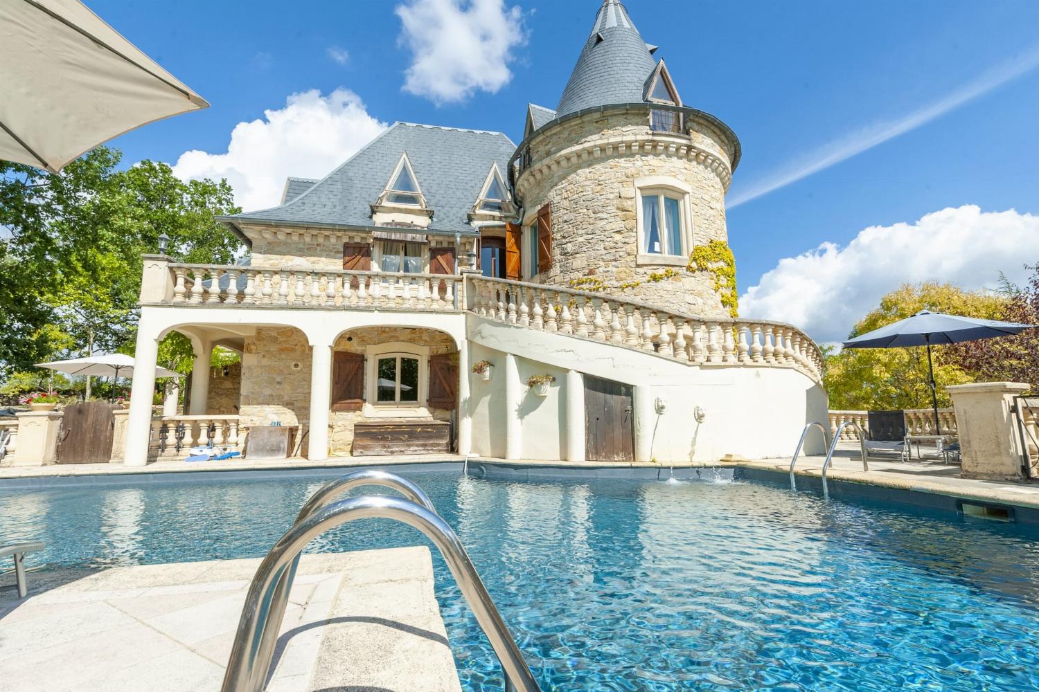 Holiday château in the Lot with private heated pool