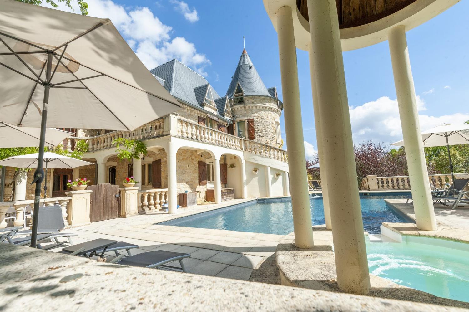 Holiday château in the Lot with private heated pool
