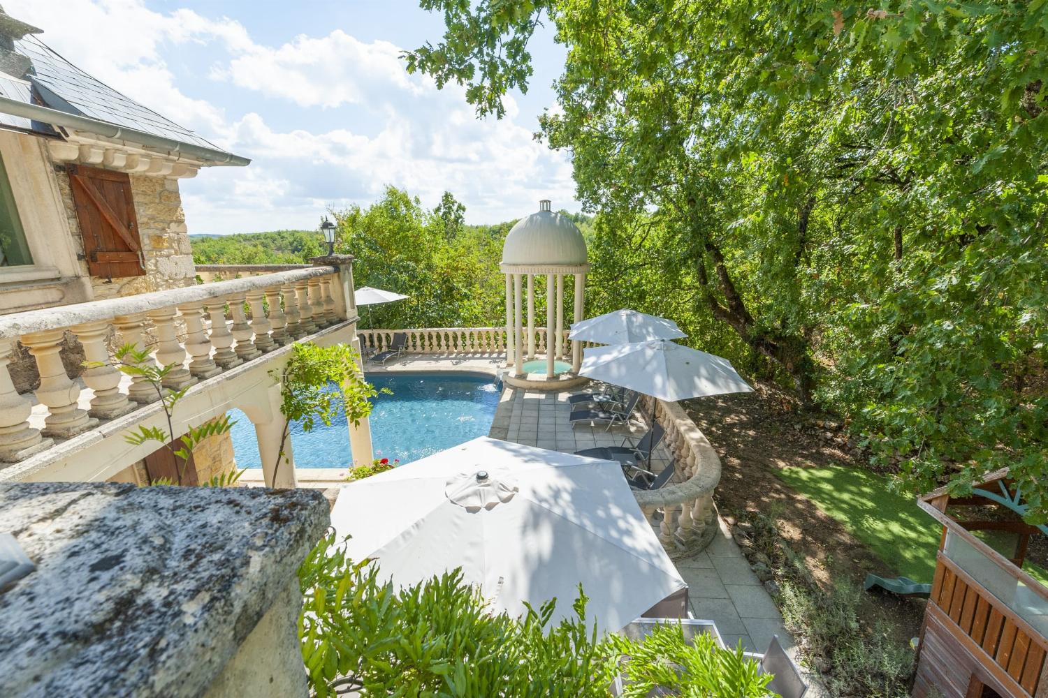 Private heated pool