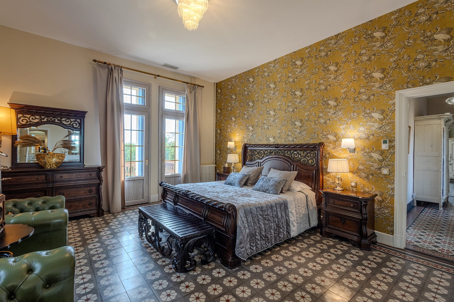 Bedroom | Holiday château in Olonzac