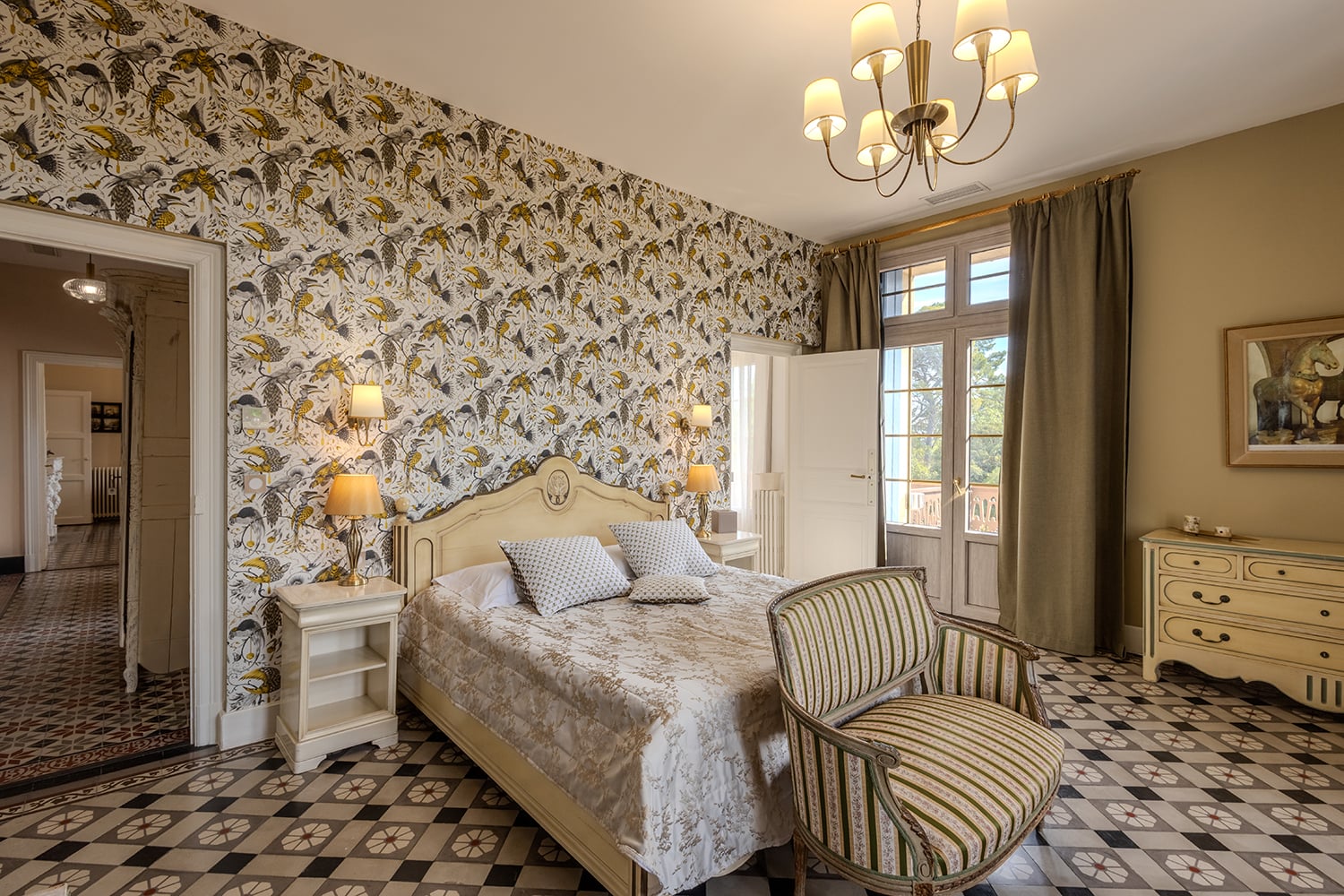 Bedroom | Holiday château in Olonzac