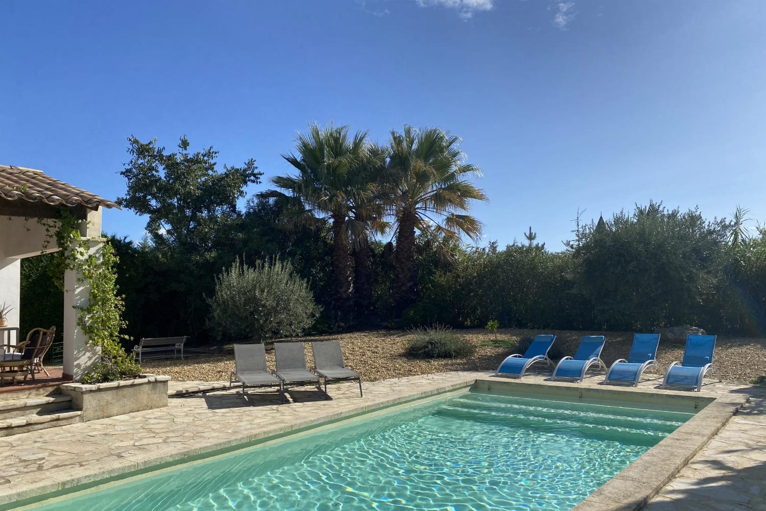 Private heated pool