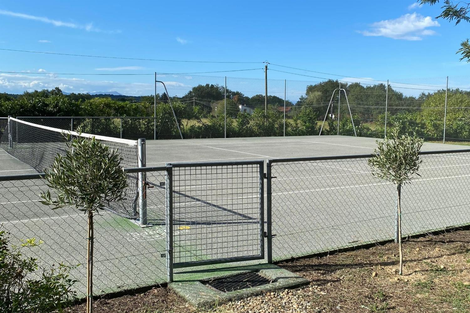 Private tennis court