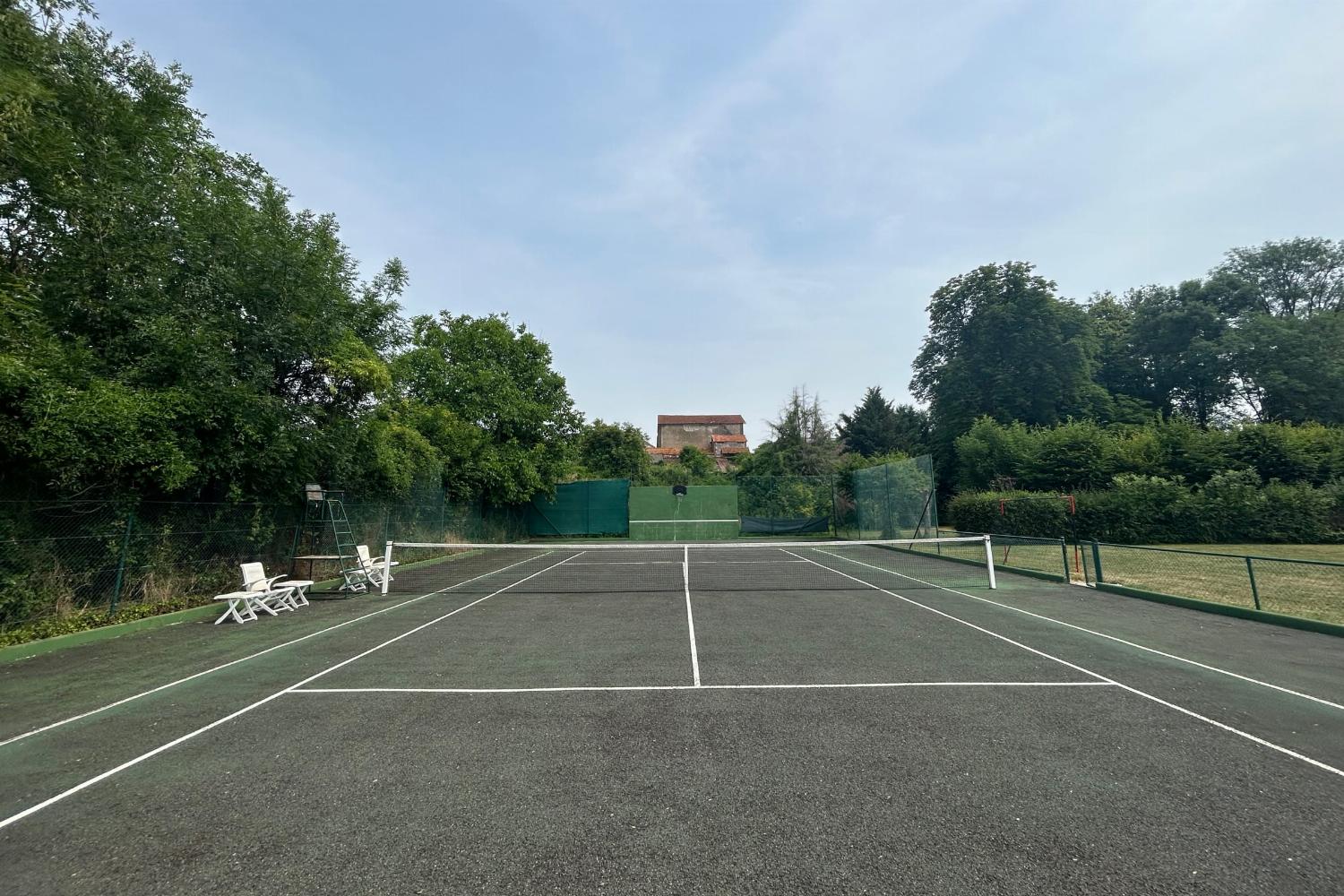 Private tennis court