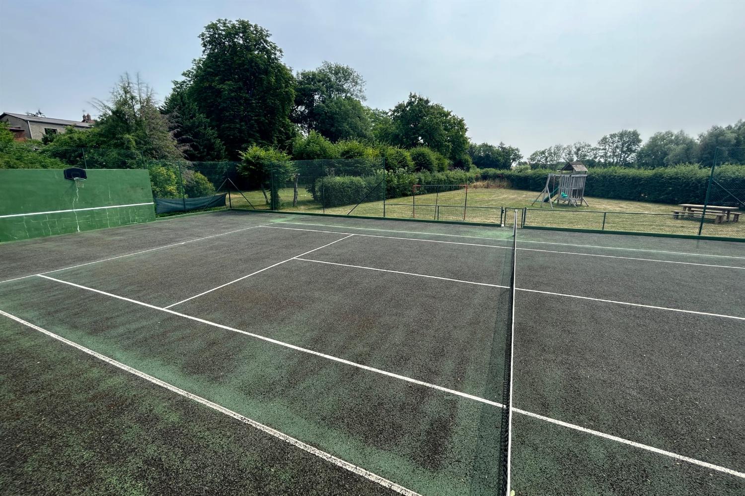 Private tennis court