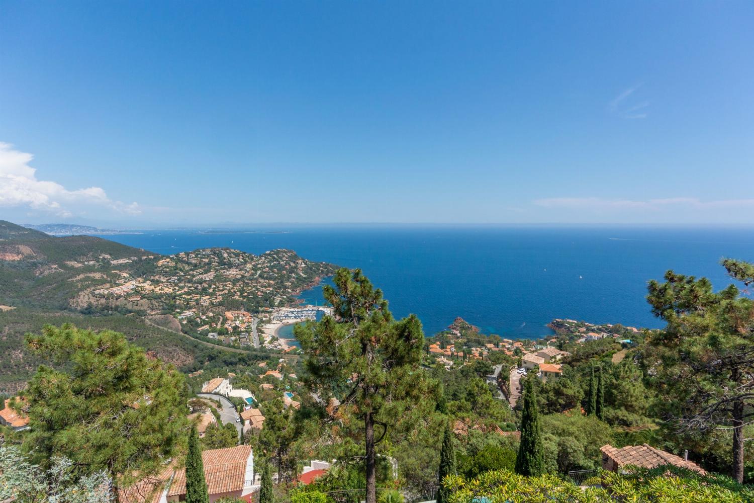 Mediterranean sea view in Provence