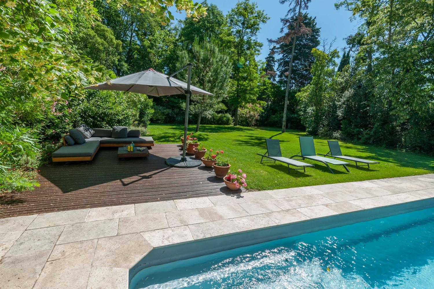 Shaded terrace