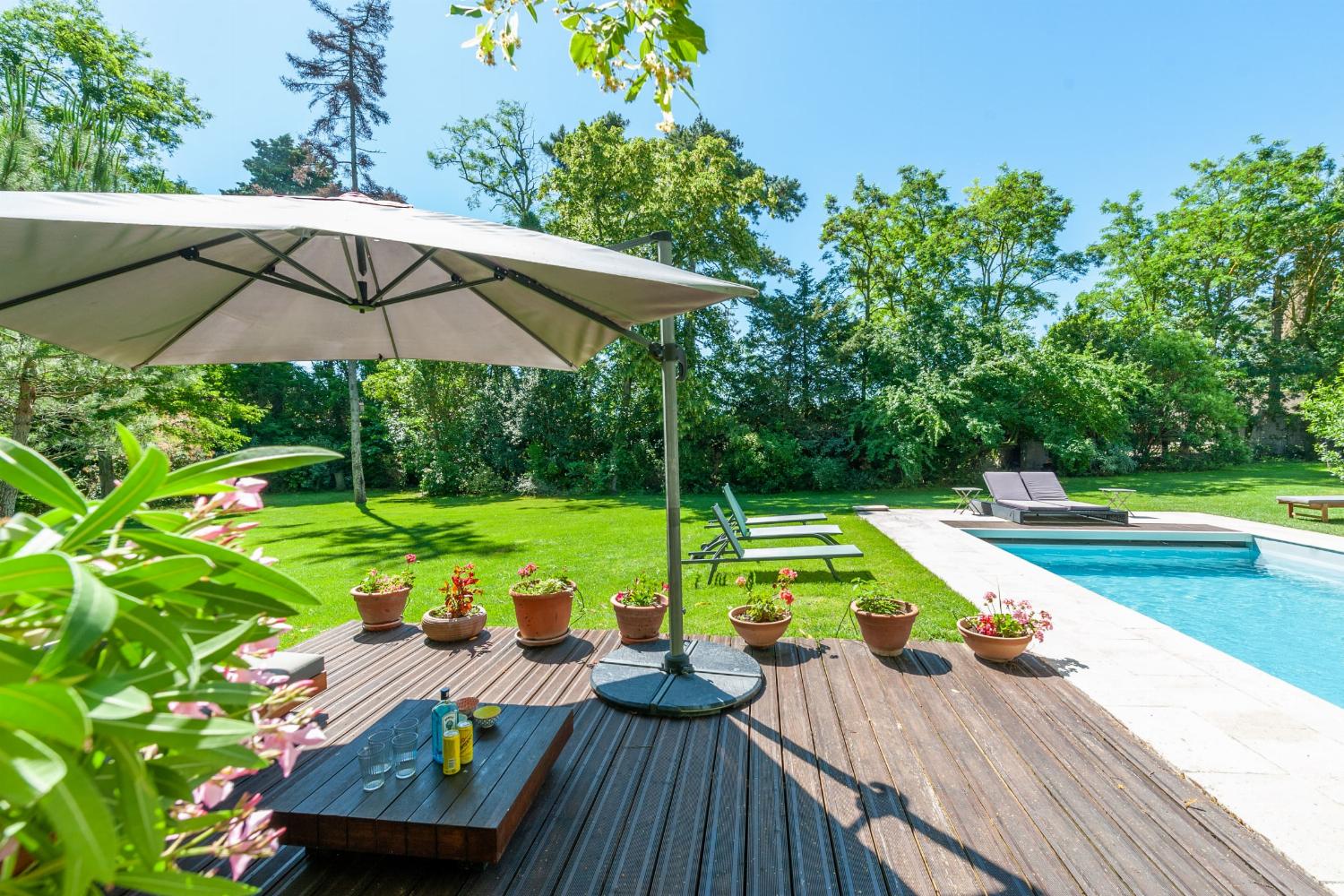 Shaded terrace