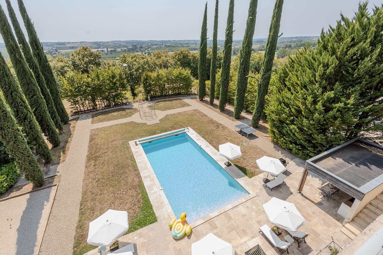 Private heated pool