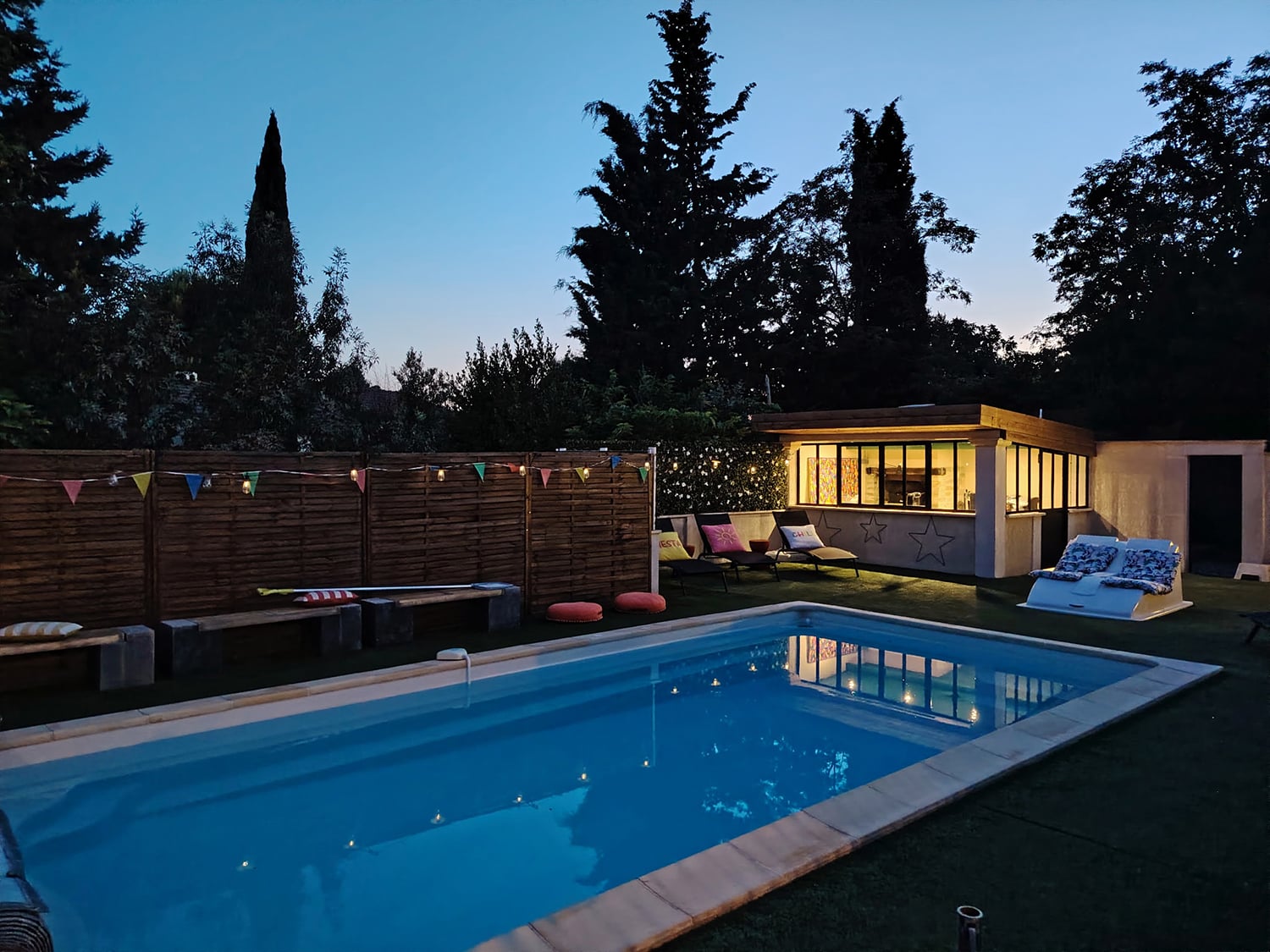 Pool at night Pool at night