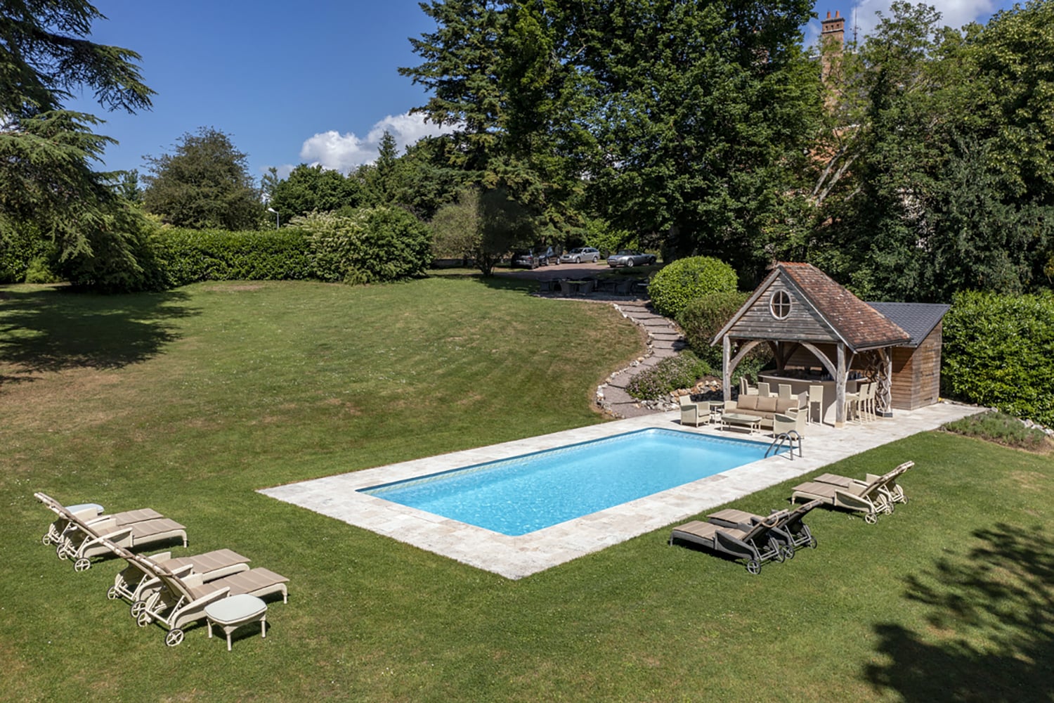 Private heated pool Private heated pool