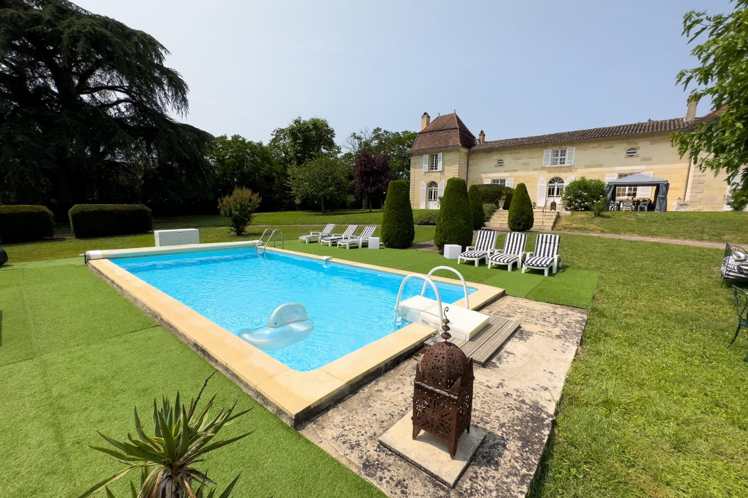 Holiday château in Dordogne with private heated pool