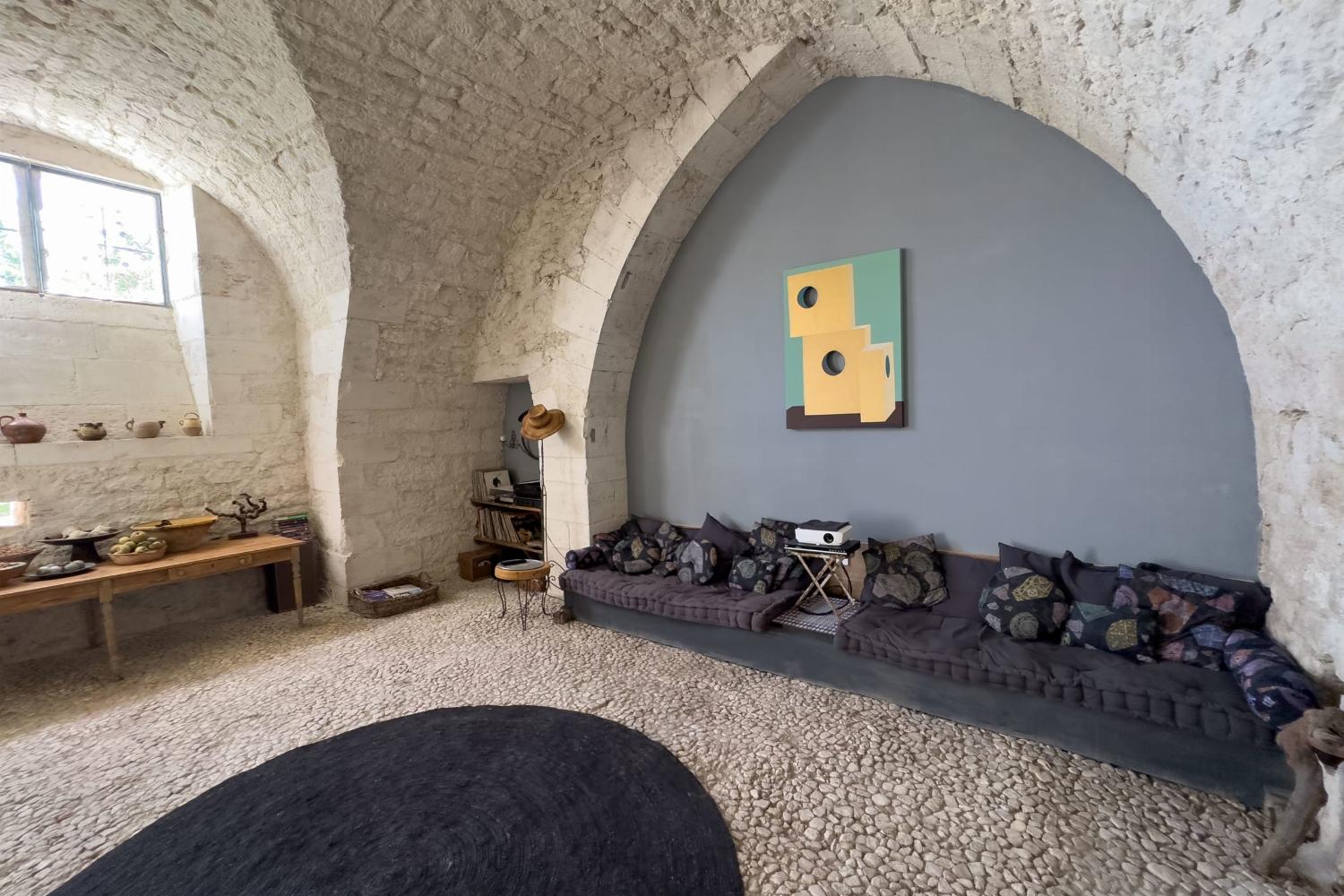 Living room | Holiday château in Nouvelle-Aquitaine