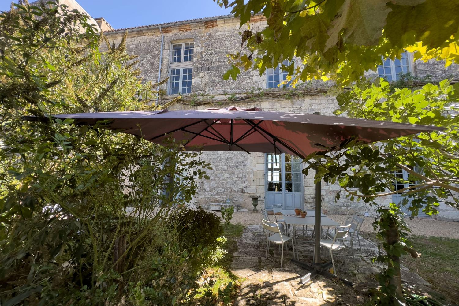Shaded terrace
