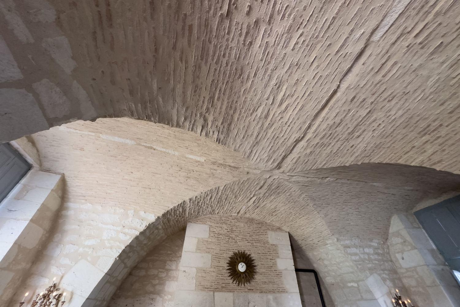 Stone arched ceiling
