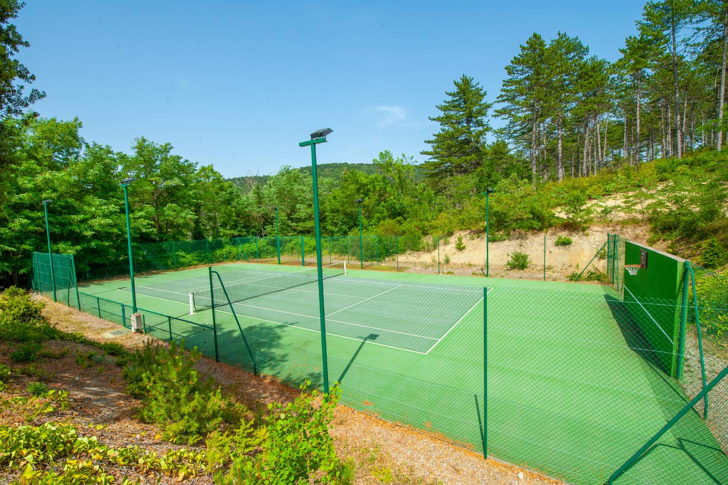 Private tennis court