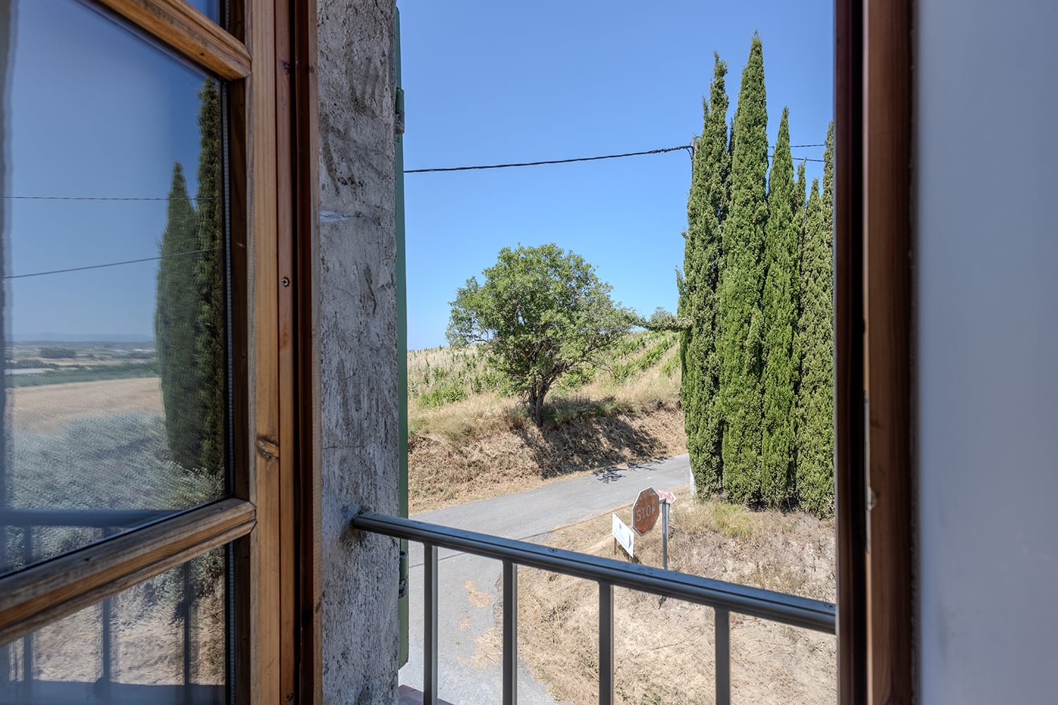 View from bedroom window