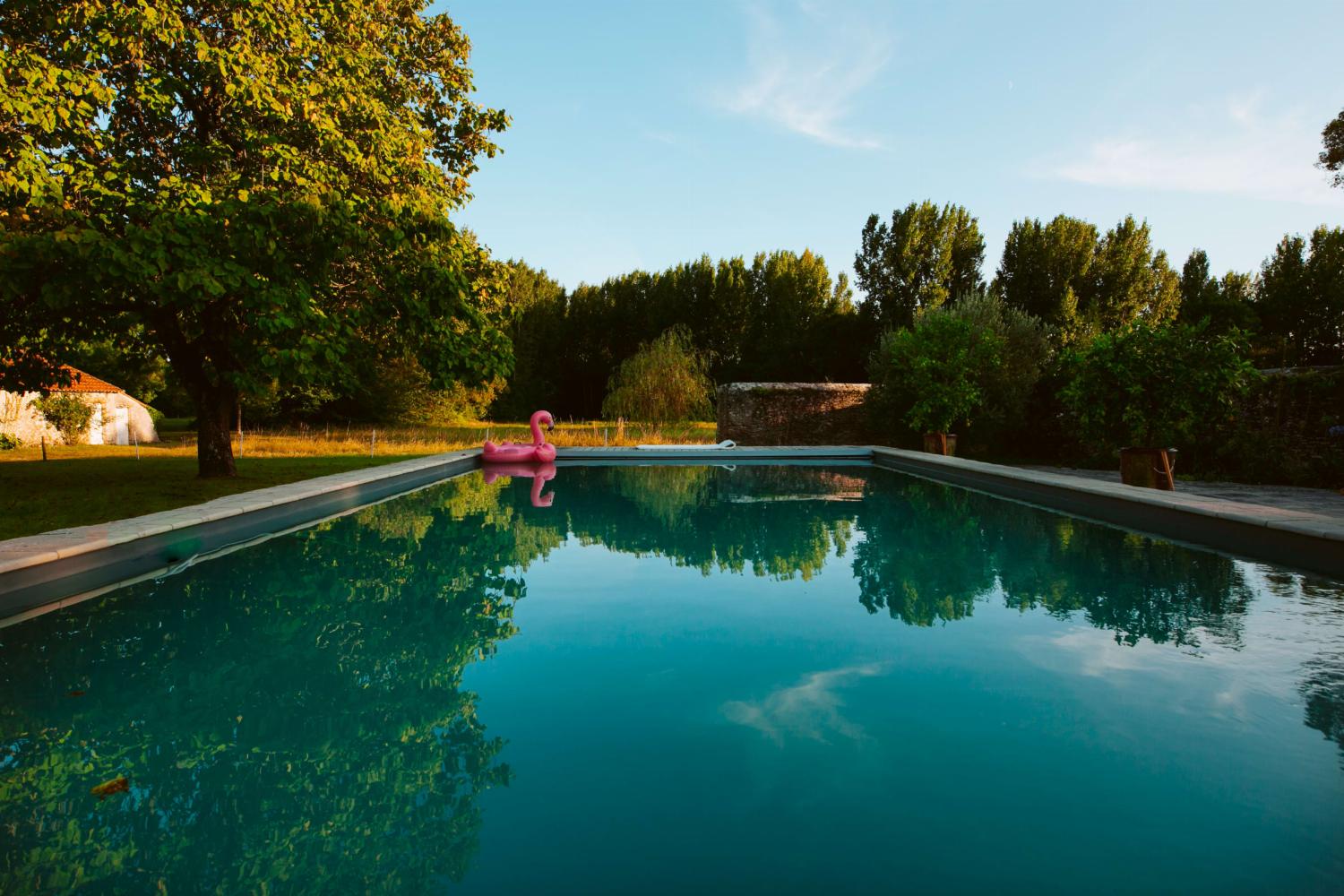 Private heated pool
