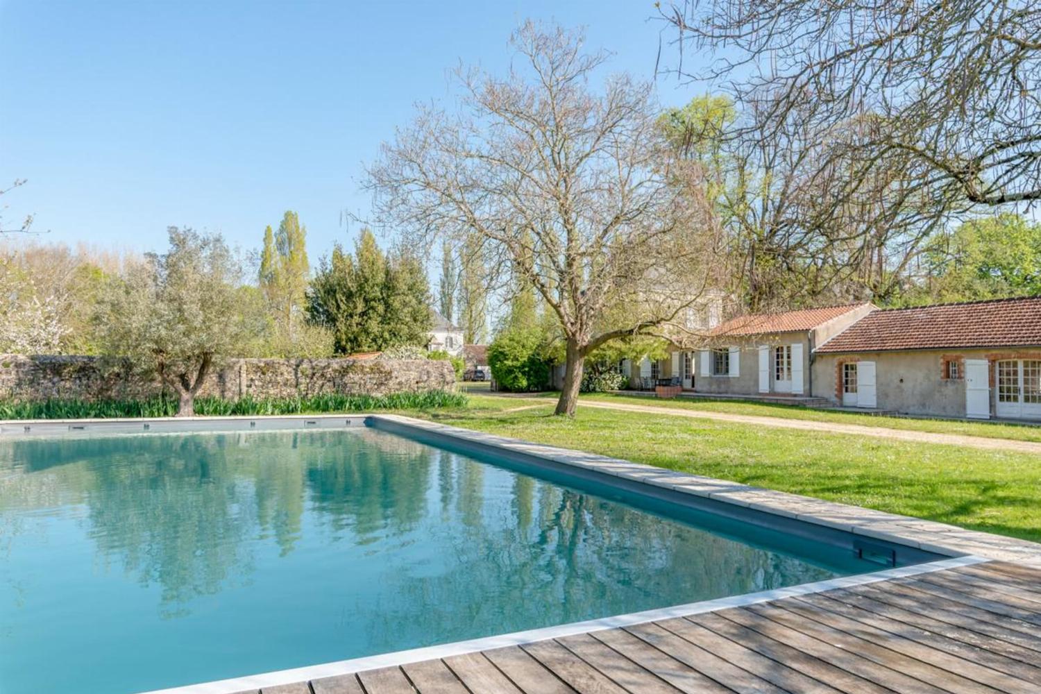 Private heated pool