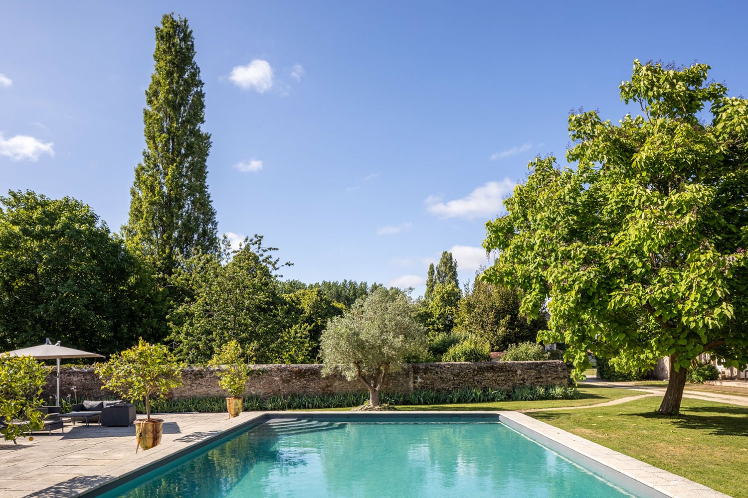 Private heated pool Private heated pool