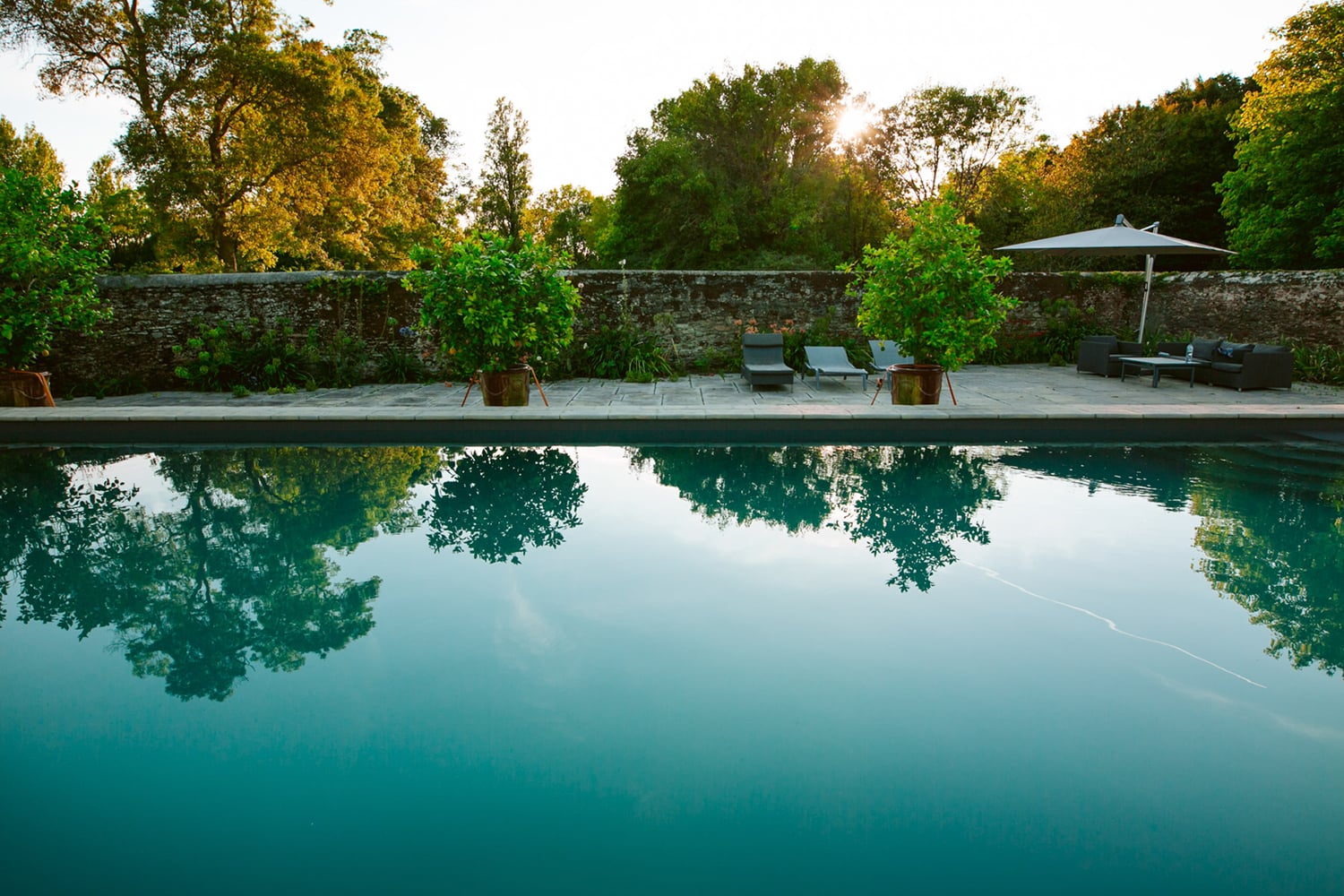 Private heated pool Private heated pool