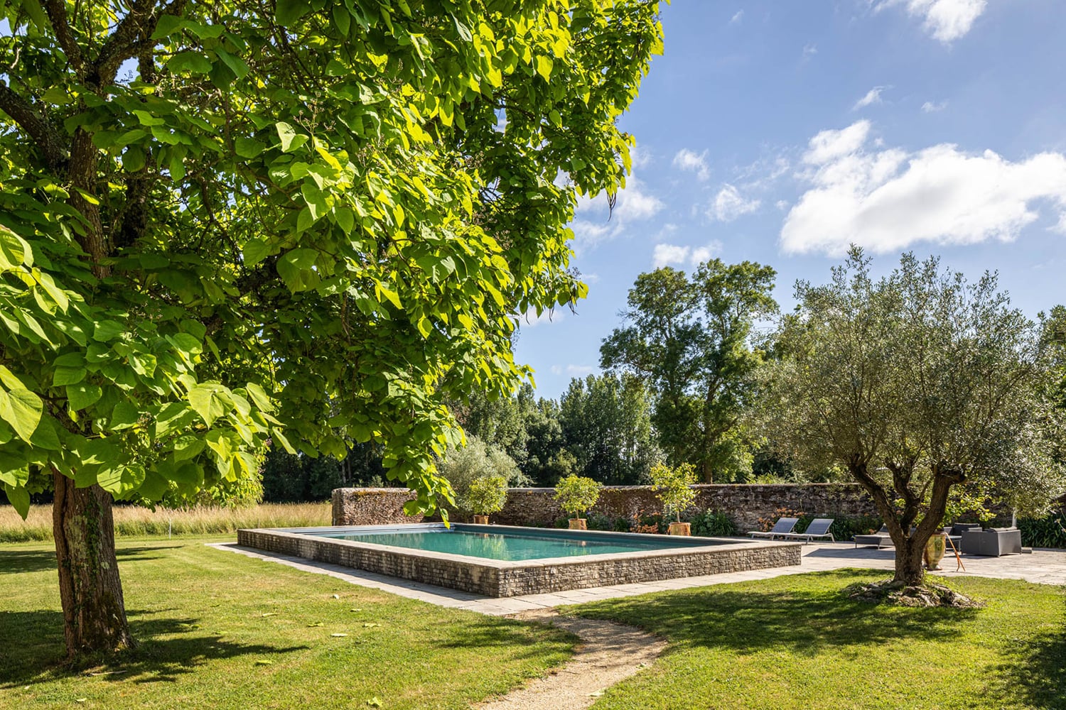 Private heated pool Private heated pool
