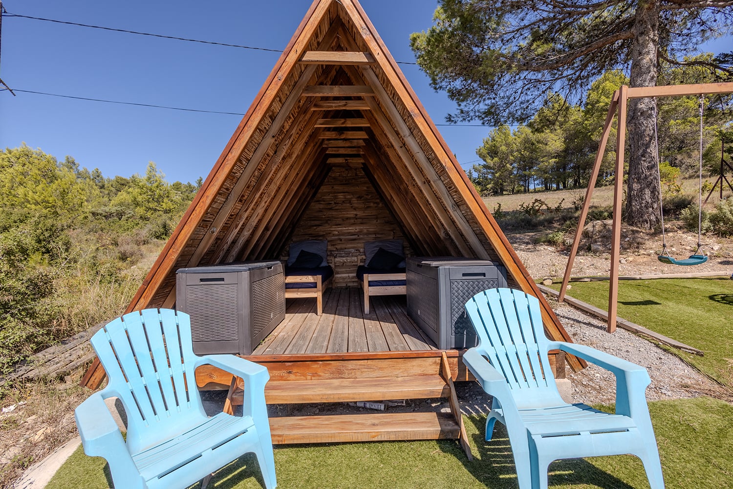Wooden teepee