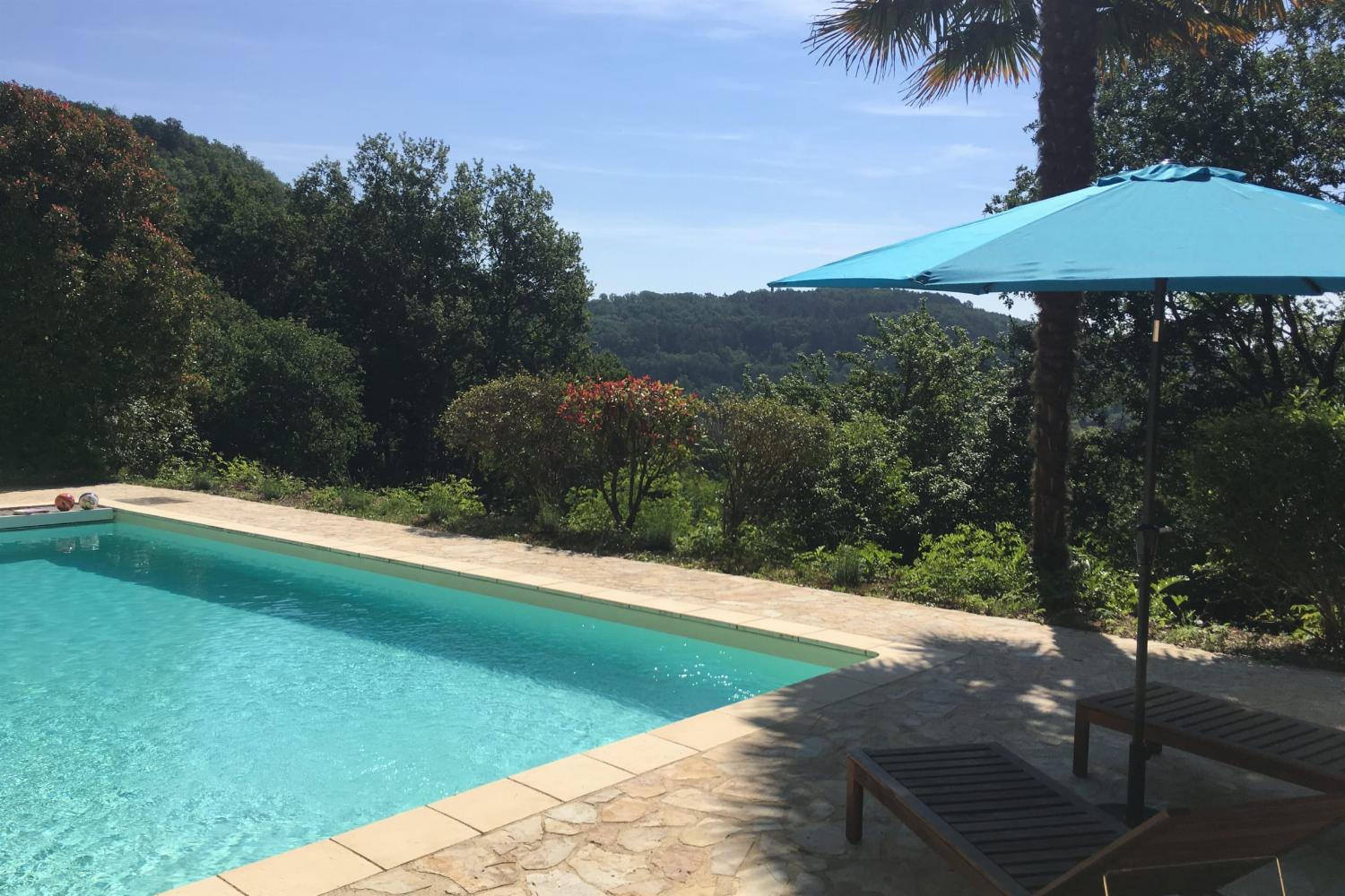 Private heated pool