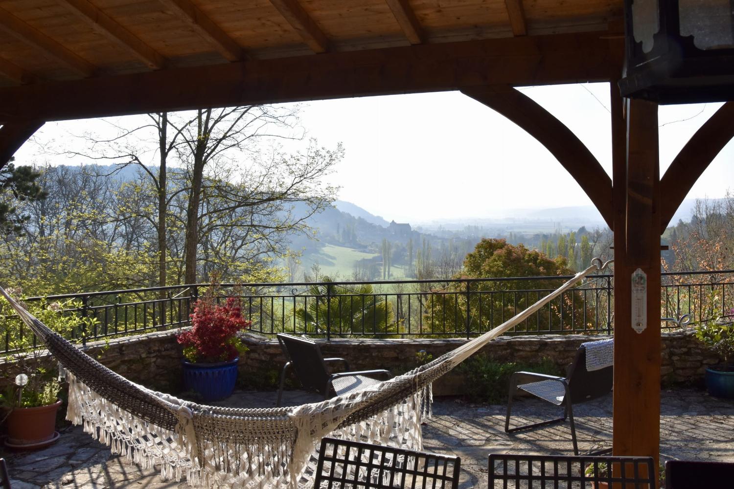 Shaded terrace