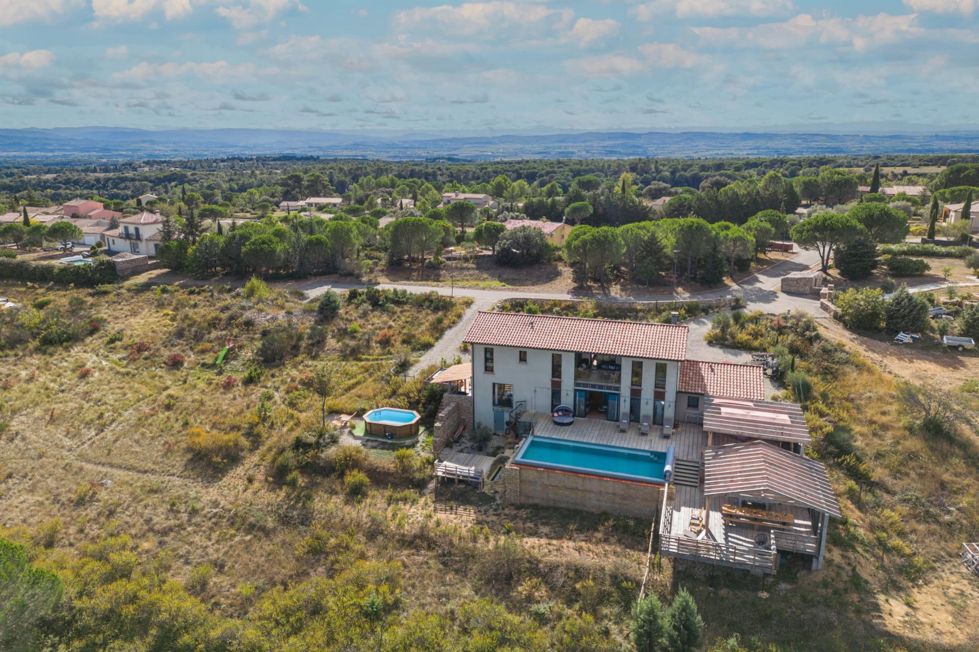 Vacation home in the South of France with private heated infinity pool