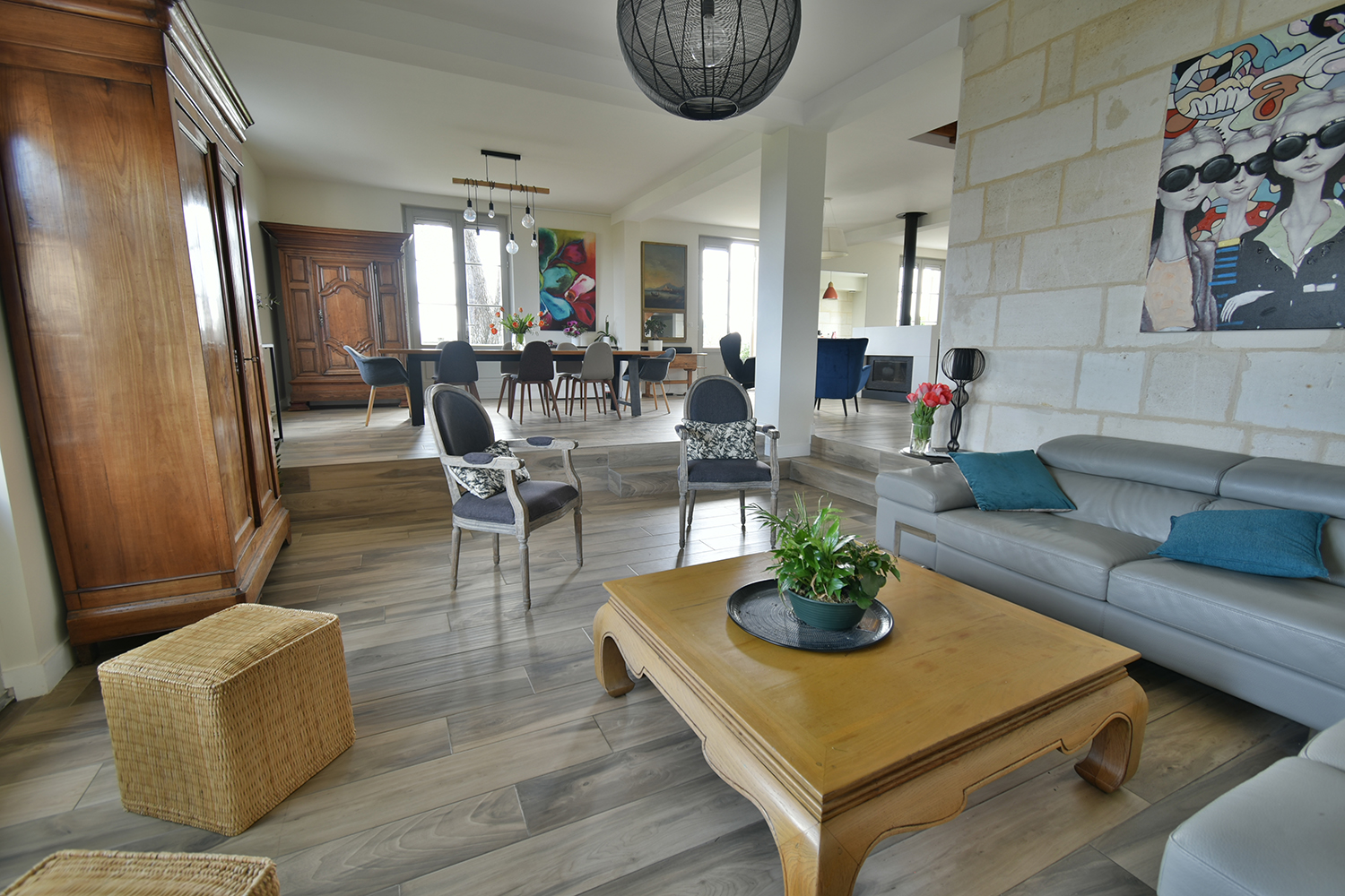 Living room | Holiday home in Nouvelle-Aquitaine