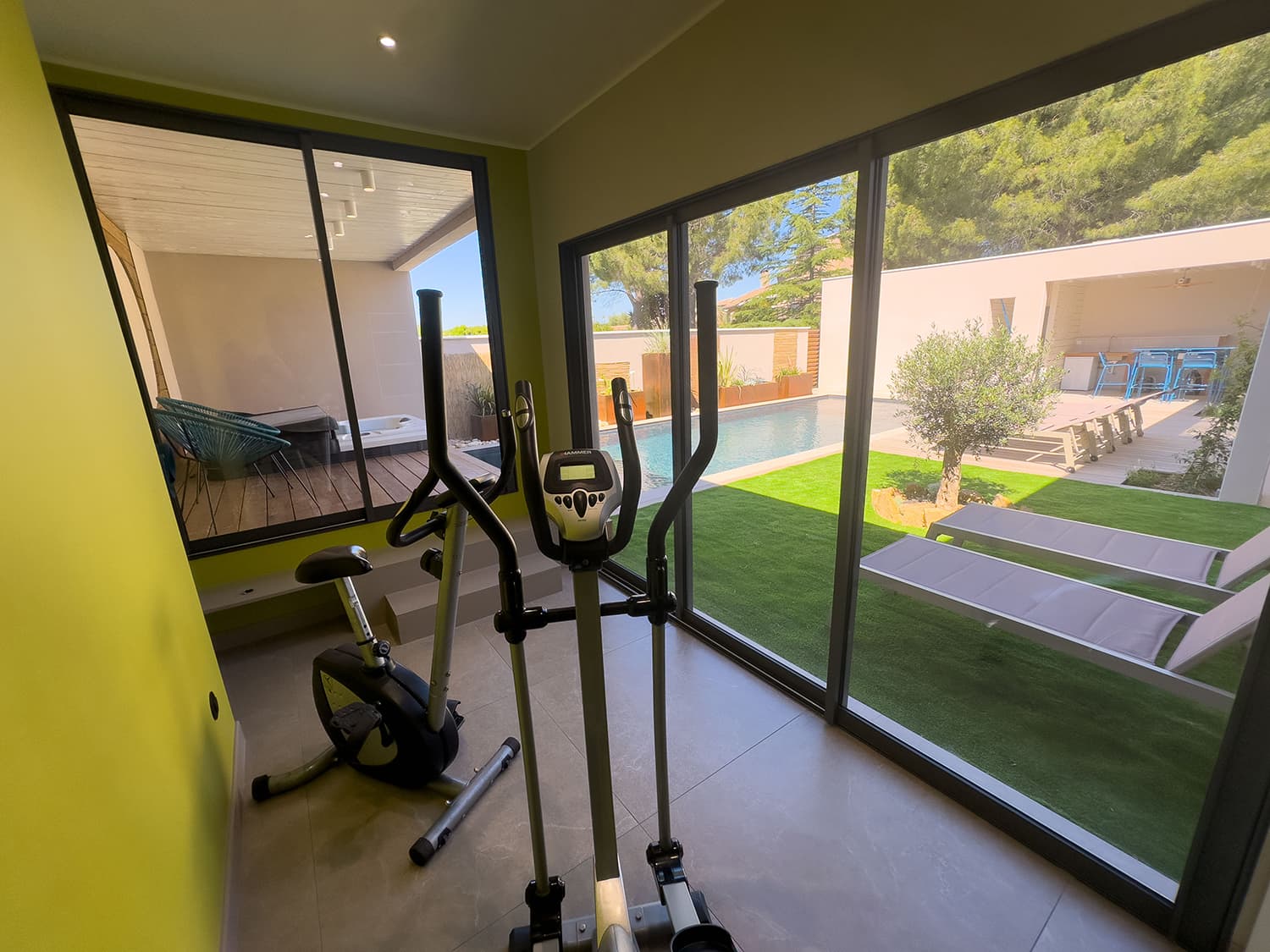 Gym | Holiday villa in Magalas