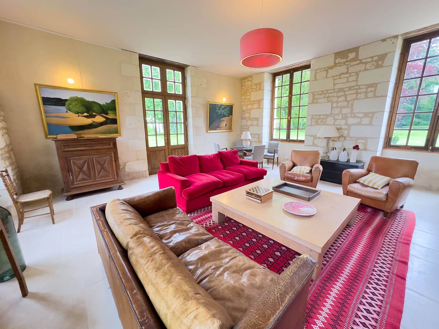Living room | Holiday château in Nouvelle-Aquitaine
