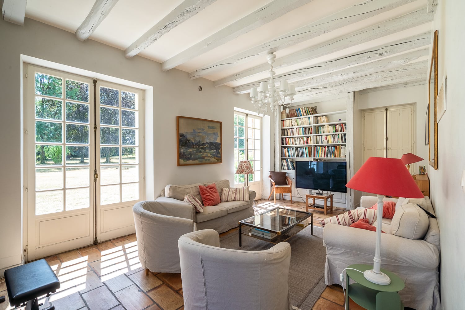 Sitting room | Holiday château in Nouvelle-Aquitaine