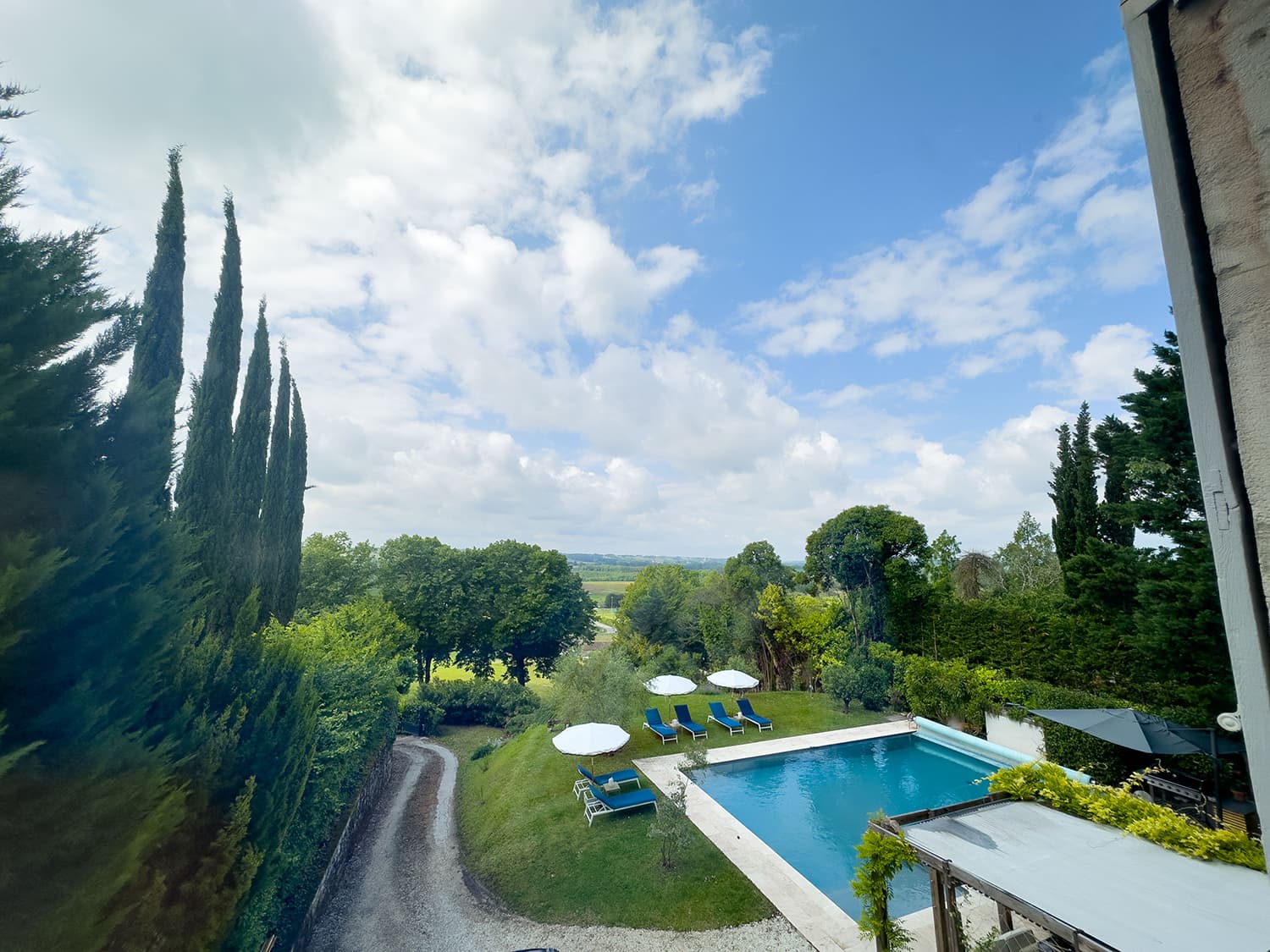 Private heated pool