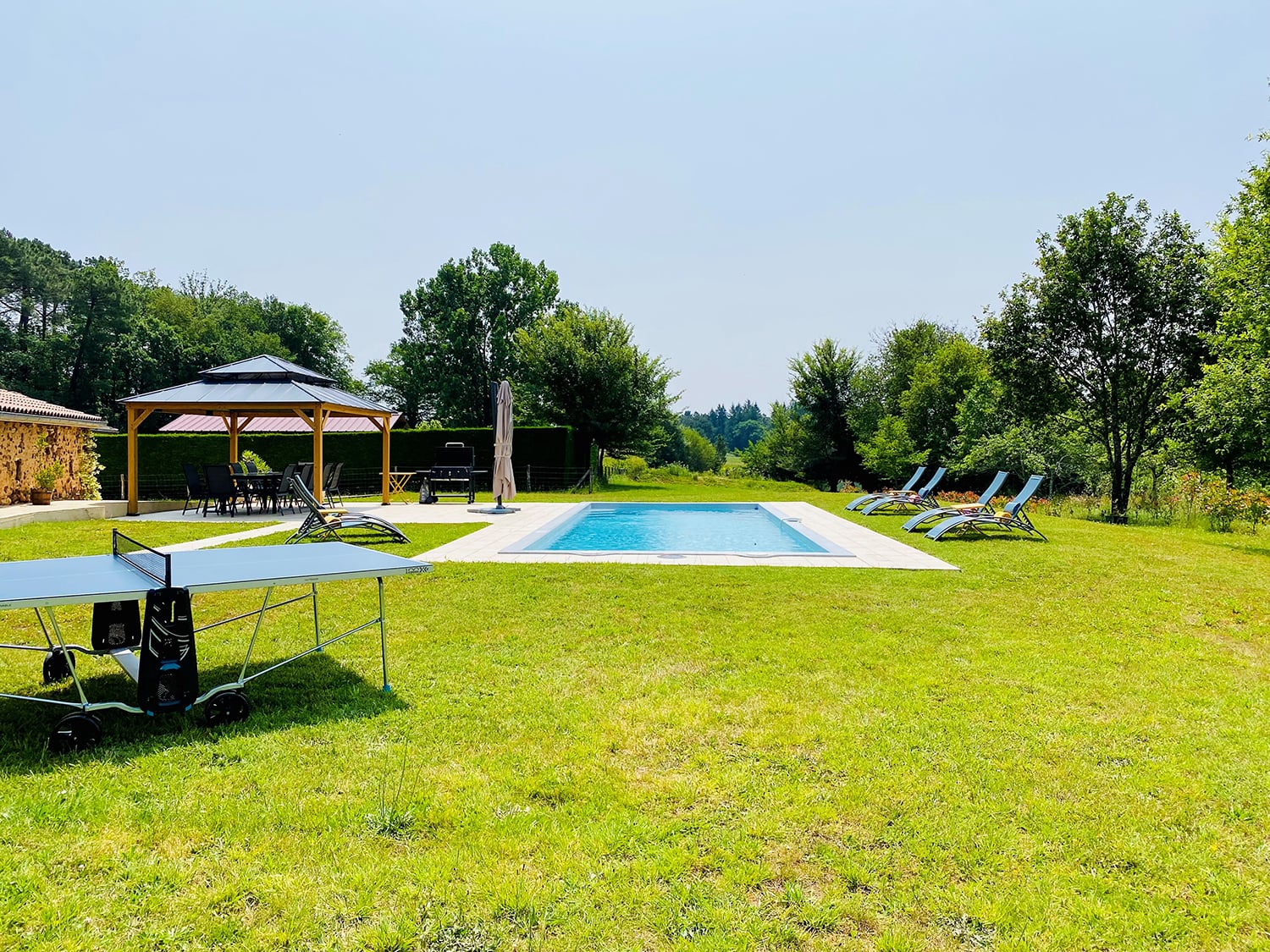Private heated pool