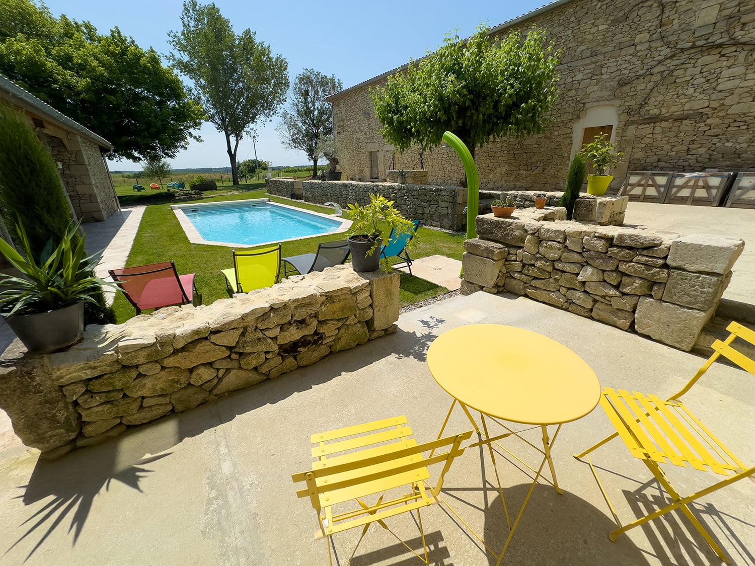 Terrace and private pool