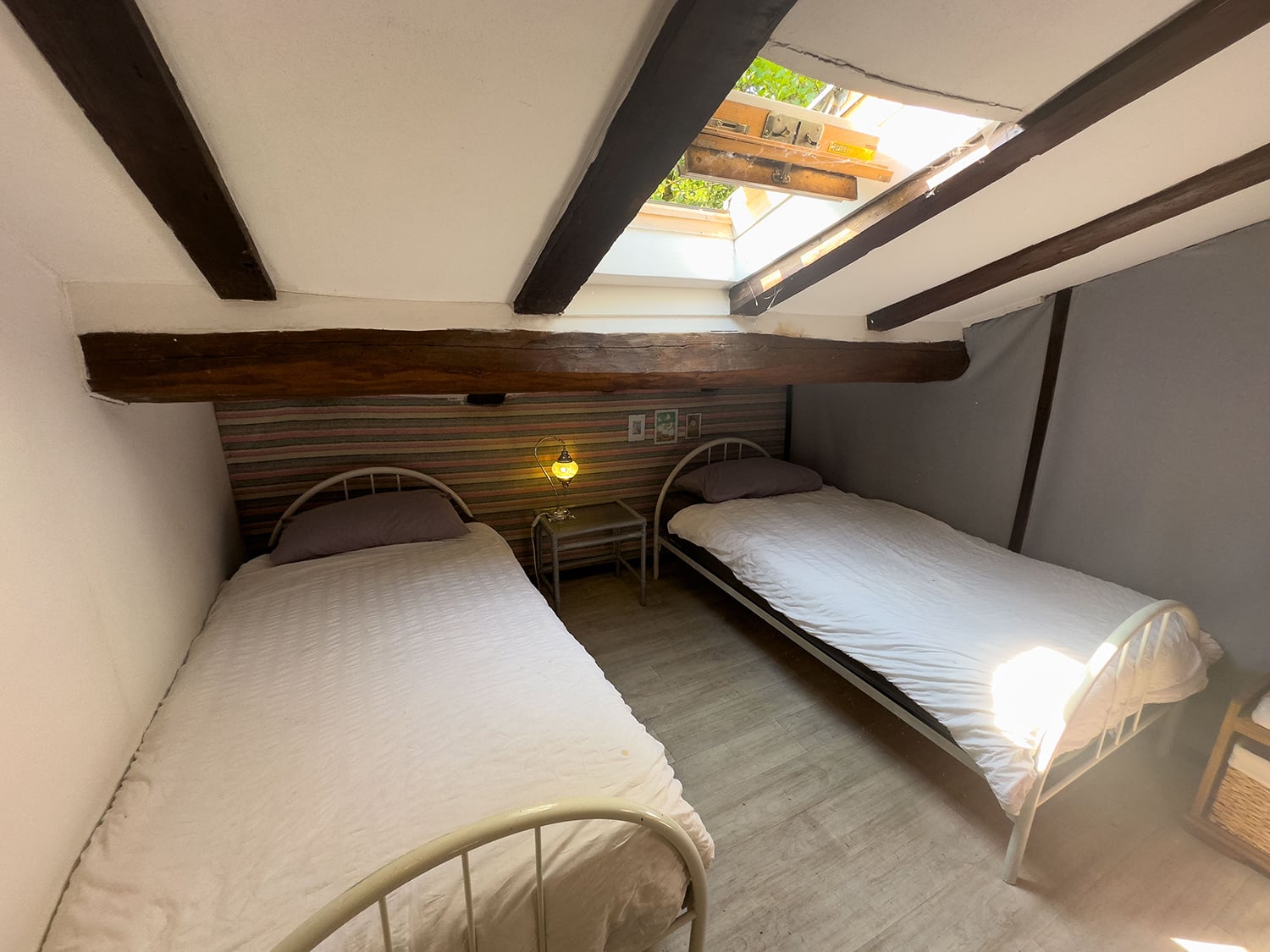 Mezzanine bedroom | Holiday watermill in Nouvelle-Aquitaine